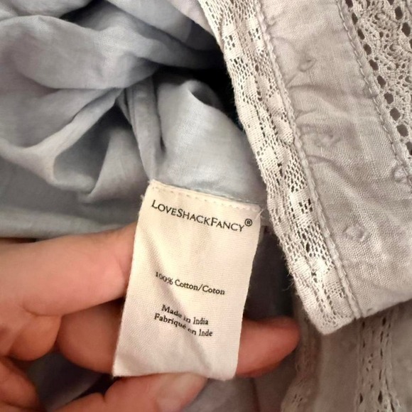 Loveshackfancy Natasha Dress Washed‎ Denim Size Small - Picture 6 of 6